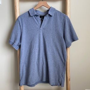Nordstrom Men’s Blue Cotton Polo Short Sleeve Top Sz Medium